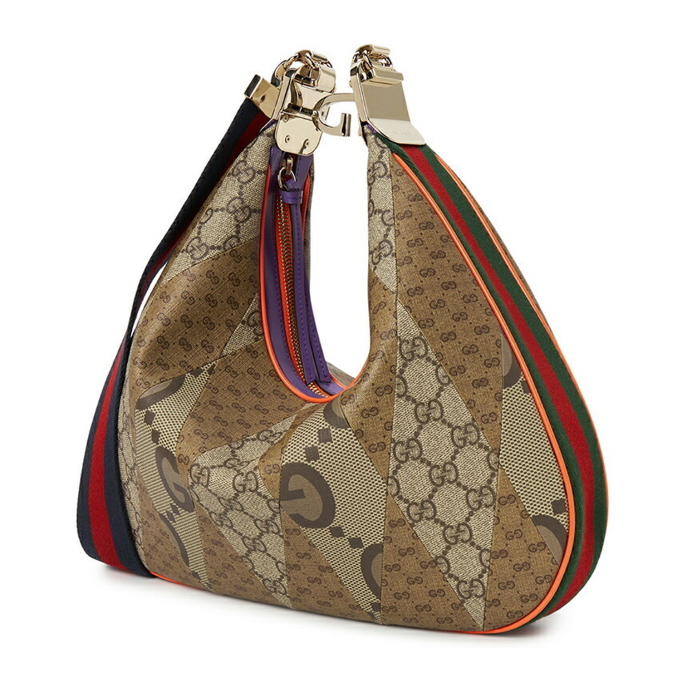 Gucci multicolor GG Supreme patchwork red navy bl… - image 4